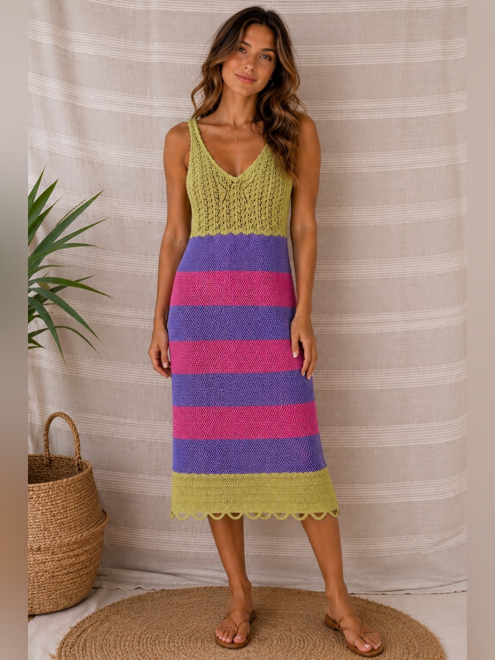 Cute Crochet Knit Dress